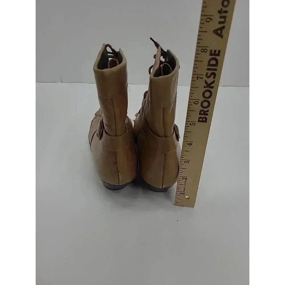 Durango Oxford Kiltie Lace Up Boots Women's Size 7 M Tan Vintage 90's *Flaws - Picture 5 of 10
